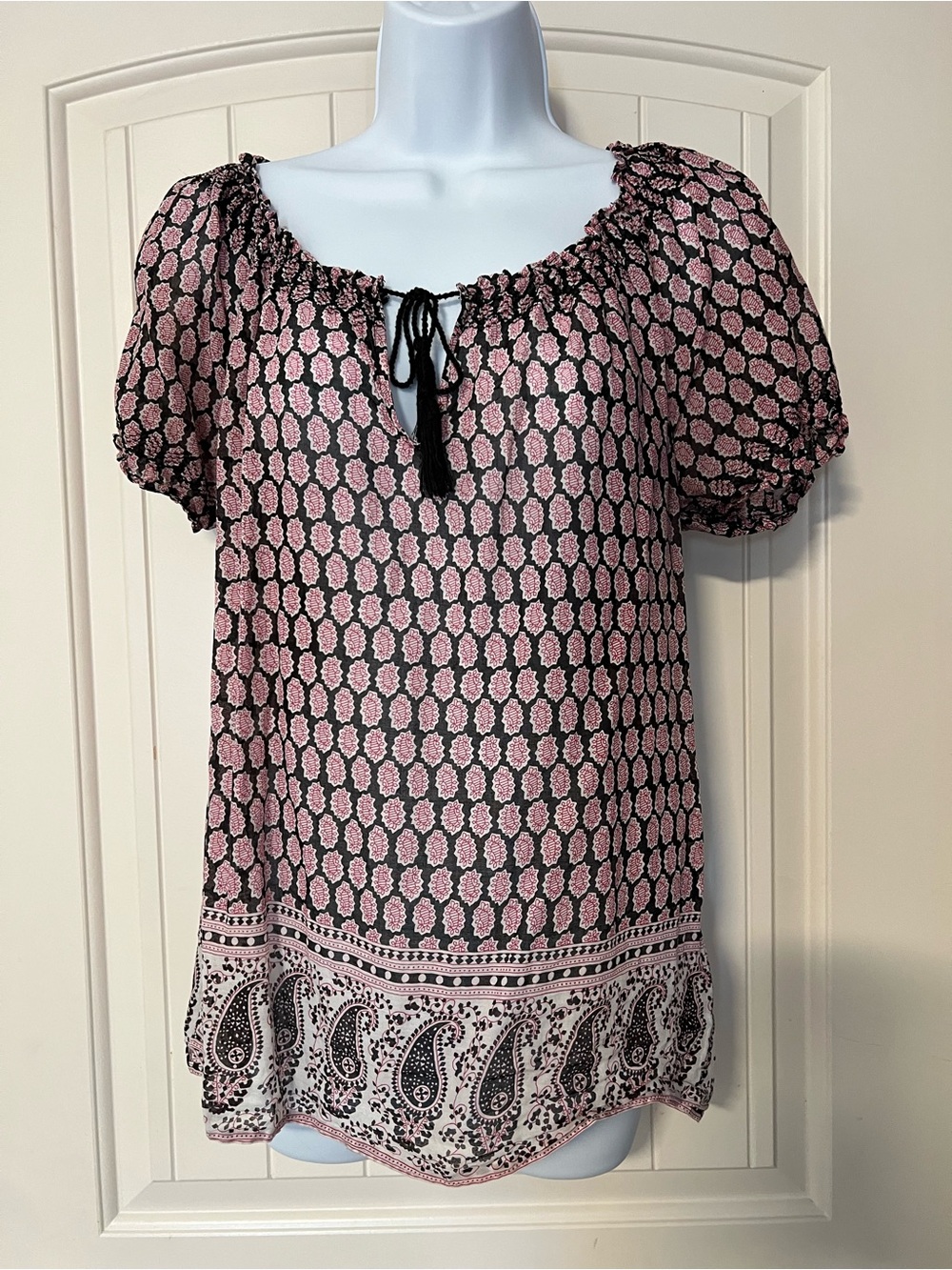 Joie "Masha" cotton Blouse, a signature bohemian peasant-style top